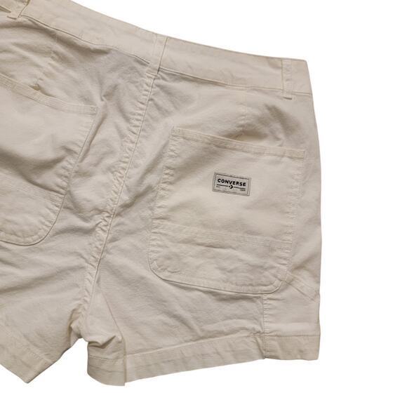 Converse White Sz 28 Chino Short Pocket Belt Loop Zipper Fly Casual Skater EUC - Picture 8 of 8